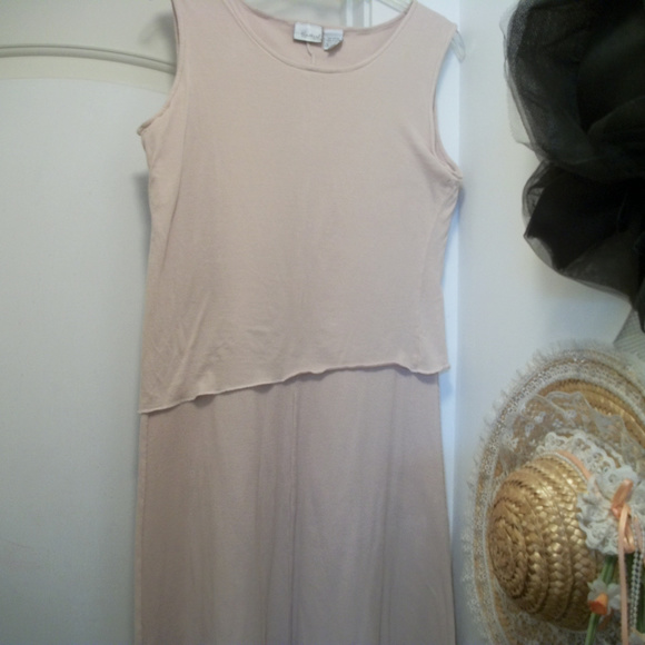 COASTAL GRANDMOTHER COTTAGECORE RETRO SOFT COTTON TEESHIRT MAXI DRESS LG - Picture 3 of 7